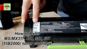 Lexmark MS317 MX317 toner replacement