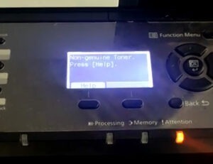 Kyocera Non-Genuine Toner Error Fix