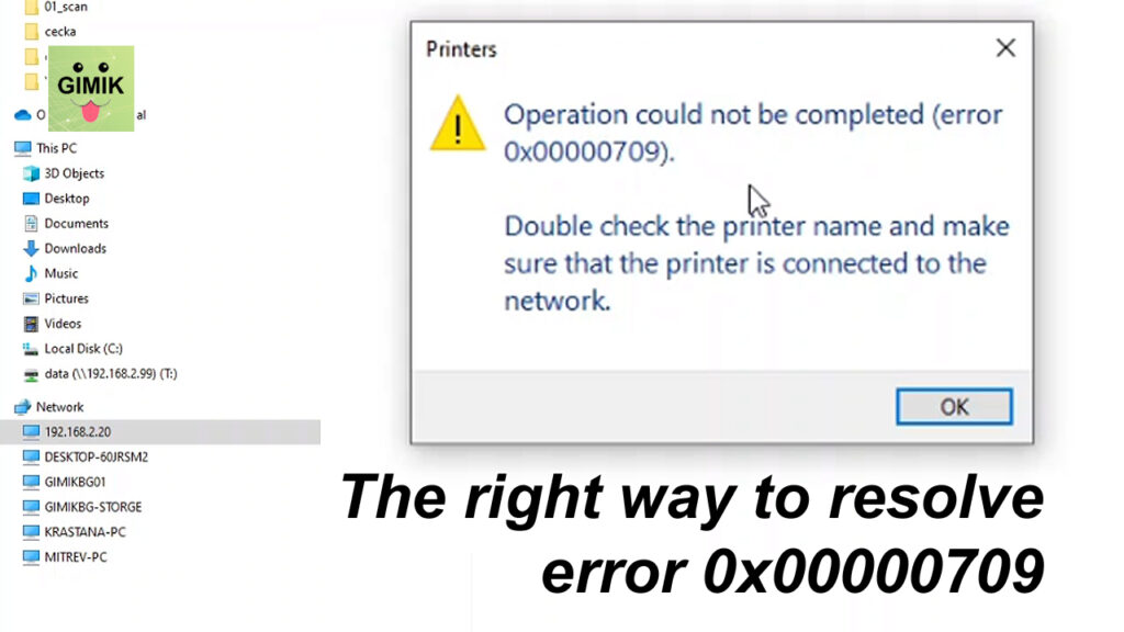 Windows Printer Error 0x00000709 Network Sharing Registry Fix Guide