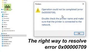 Windows Printer Error 0x00000709 Network Sharing Registry Fix Guide