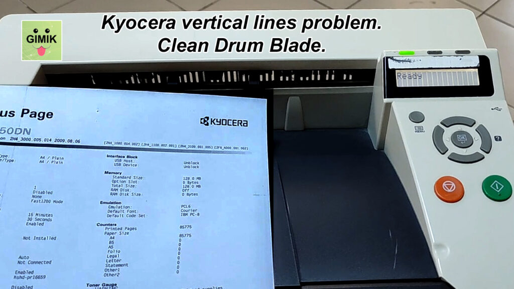 Kyocera DK-170 Drum Unit Cleaning Guide - Fix Vertical Lines M2035dn M2535dn P2135dn