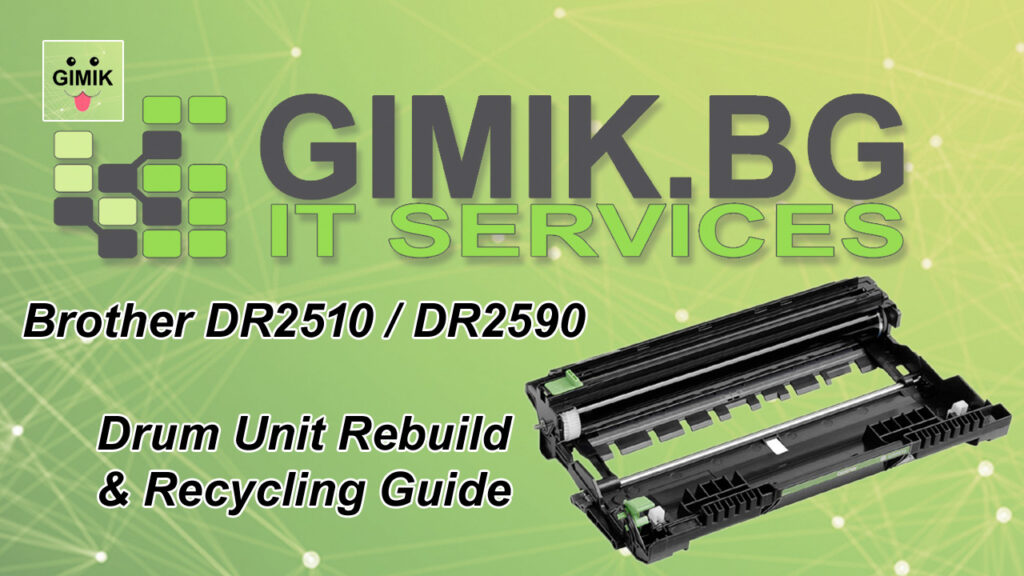 Brother DR2510 DR2590 drum unit rebuild and reset guide