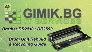 Brother DR2510 DR2590 drum unit rebuild and reset guide