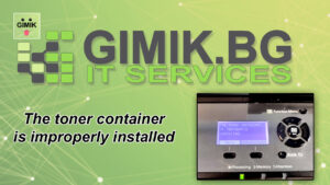 Toner Container Improperly Installed