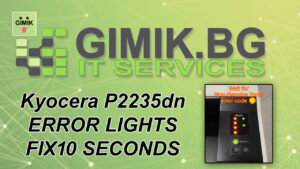 kyocera ecosys p2235dn error lights